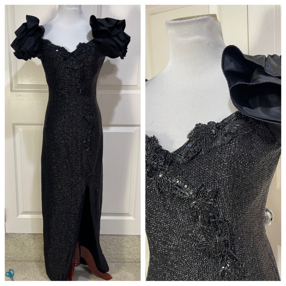 Vintage Nadine black gown